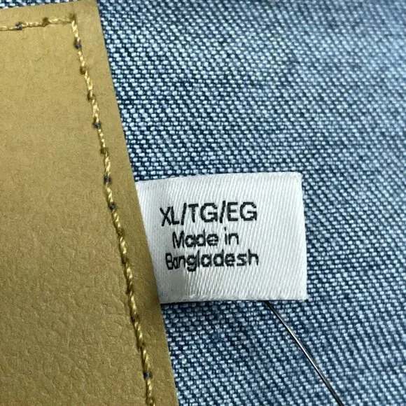 Calvin Klein Womens Denim Jacket XL Button-Front Classic Design d0163 - Picture 4 of 9